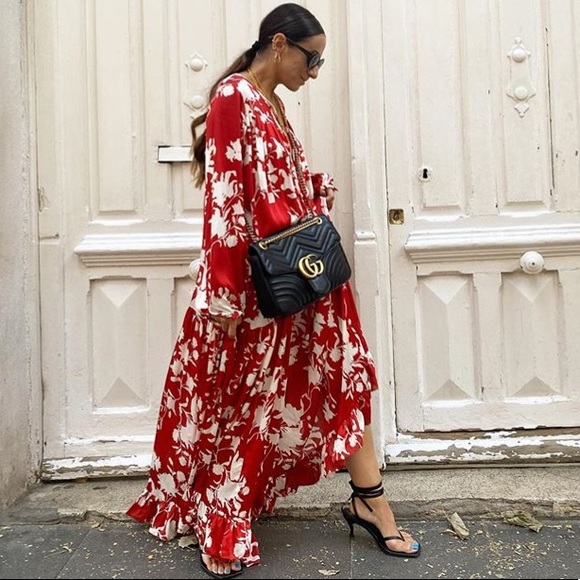 JOHANNA ORTIZ x H&M VOLUMINOUS SATIN DRESS - Picture 6 of 12